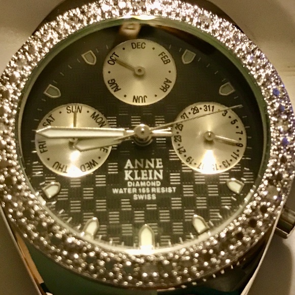 Anne Klein Diamond Bezel Watch